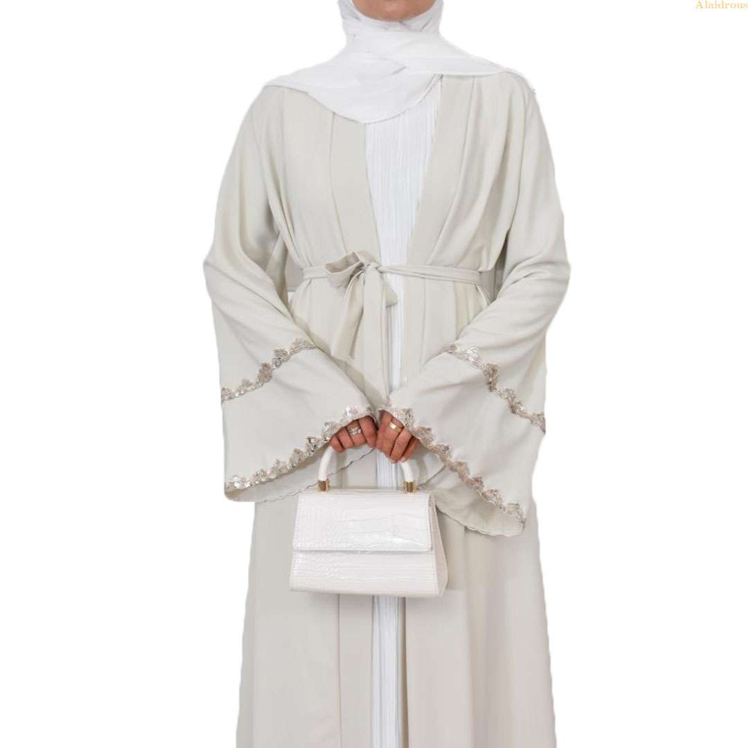Ivory Pearl Luxury Abaya